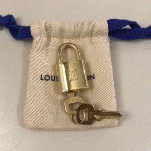 Authentic Louis Vuitton Lock and Key Set